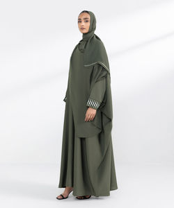 Nouveau Style Abaya pour Dames Professionnel de Haute Qualité Fabricant de Vêtements Islamiques Séchage Rapide Respirant Abaya Musulmane à Manches Longues - Product Image 2