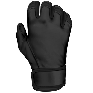 Gants de frappeur de softball de qualité supérieure Supper Quality Short Cuff Black Baseball Batting Gloves - Product Image 5