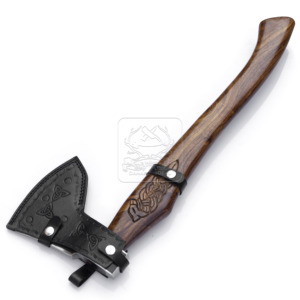 Hacha Vikinga Tomahawk DD-VikingAxe-117, Hacha de Acero Forjada a Mano con Mango de Madera, Alta Calidad, 4 Filos de Corte, 20 Pulgadas de Largo - Product Image 6
