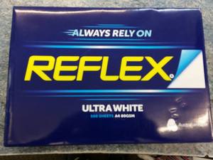 Achetez du papier copie A4 Reflex Ultra Blanc 80 g/m² 500 feuilles fabriqué en Australie à bas prix - Product Image 1