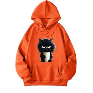 2025 Otoño/Invierno Simple Casual Sudadera con capucha Top de mujer Abrigo de color sólido Ropa de calle con personalidad - Product Image 3