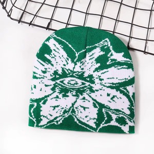 Gorros de punto bordados en 3D cálidos para hombres y mujeres de alta calidad, gorro frío de moda para ropa de playa-Mea Culpa - Product Image 1