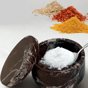 Sel et boîte à bijoux Rosso Levanto Martery faits à la main | Organisateurs en marbre de luxe B2B en gros - Product Image 3