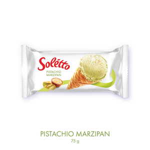 Cornet de glace pistache et marcipan SOLETTO 75g, vente en gros auprès du fabricant - Product Image 1