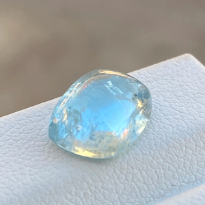 Cabujón con forma de cojín de Aguamarina natural, Color superior, piedra preciosa suelta de 3,68 quilates con buen brillo para la fabricación de joyas - Product Image 1