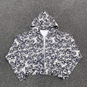 Sweats à capuche OEM de haute qualité - Broderie et impression numérique 320g 100% coton Service OEM Coupe régulière pour homme Hiver - Product Image 3