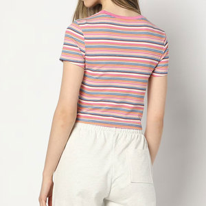Tops Cortos de Algodón 100% de Primera Calidad para Mujer, Corte Regular, Antiencogimiento, Ecológicos, Servicio OEM - Product Image 3