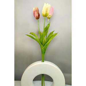 Fleur Tulipe Artificielle Rose 65cm - Product Image 3