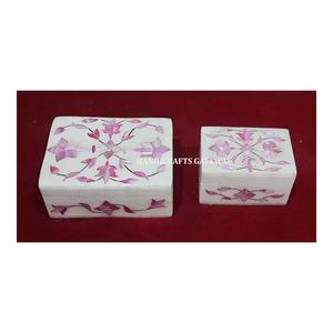 Cajas de fregona rosa más vendidas, fregona Natural con incrustaciones de mármol hecho a mano, joyero de nácar con diseño personalizado para el comprador - Product Image 1