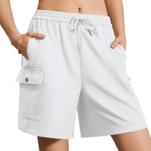 Pantalones Cortos Deportivos para Mujer, de Spandex/Poliéster, para Correr, Entrenamiento, Holgados, Elásticos, Cómodos, Tipo Cargo - Product Image 3