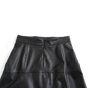 High Quality Women Genuine <b>Leather</b> Ankle-length Custom Logo Regular Waist Breathable Winter Streetwear <b>Skirt</b> Fashion Oem - Product Image 5