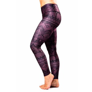 <b>Women's</b> High Waist Yoga Pants Breathable Seamless Workout <b>Leggings</b> Custom Sublimated Printed Spandex Polyester Elastic Waist All - Product Image 5