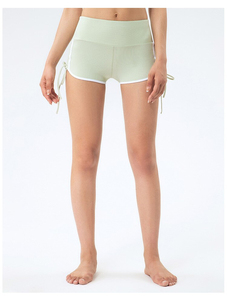 Shorts de yoga taille mi-haute pour femme, effet push-up fessier, respirant, séchage rapide, taille élastique, pour la gym et le fitness premium - Product Image 3