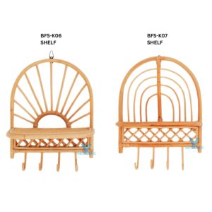 Nouveau design étagère murale pour bébé étagère suspendue en rotin bambou étagère de rangement pour chambre d'enfant organisateur - Product Image 4