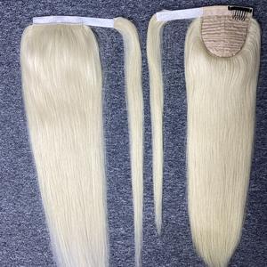VQ Hair ofrece elegantes extensiones de cabello virgen humano Rubio crudo en todos los tamaños para estilos de cola de caballo - Product Image 5