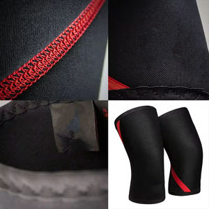 Genouillères flexibles en néoprène de 7mm pour la protection professionnelle de l'haltérophilie et de l'haltérophilie. - Product Image 5