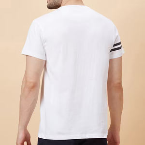 เสื้อยืดผู้ชายผ้าฝ้าย 100% เนื้อหนา ทรงปกติ 300GSM ไม่มีลาย พิมพ์โลโก้ตามสั่ง ออกแบบลายสกรีน เสื้อยืดสำหรับผู้ชาย - Product Image 4