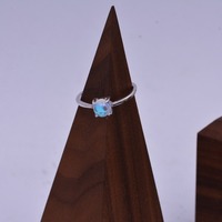 Gran oferta, anillo fino de Plata de Ley 925, piedra lunar simulada, cristal Aurora, regalo de fiesta de compromiso, venta al por mayor, pedido a granel diario