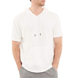 Custom Embroidery Logo Sweatshirt <b>Hoodie</b> for Men High Quality <b>Short</b> <b>Sleeve</b> Sweatshirt <b>Hoodie</b> Men - Product Image 4