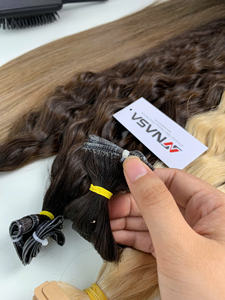 Cheveux vierges vietnamiens Genius Weft pour extensions de cheveux, qualité supérieure, toutes longueurs, ondulés - Product Image 2