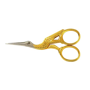 Tijeras de manicura de alta calidad para bebés, tijeras cosméticas de acero inoxidable para cutículas de uñas y cejas con mango de acero - Product Image 1