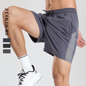 Pantalones cortos deportivos de baloncesto para hombre con logotipo personalizado, informales, transpirables, que absorben el sudor, LICRA de talla grande XL XXL, cordón suelto - Product Image 2