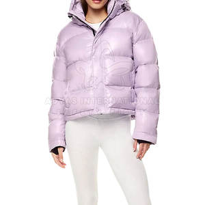 Chaqueta de Invierno para Mujer, Nueva Colección, con Capucha, Forro de Nailon Transpirable, Tejido de Punto, Precio Bajo - Product Image 4