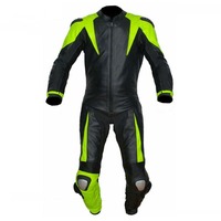 Traje de Motocicleta de Cuero Unisex de Alta Calidad, Transpirable, Color y Logotipo Personalizables, Manga Larga, Servicio OEM