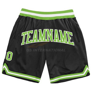 Pantalones cortos de baloncesto de poliéster 100% Premium Rendimiento Logotipo personalizado Ropa de entrenamiento deportivo de secado rápido Patrón sólido - Product Image 6