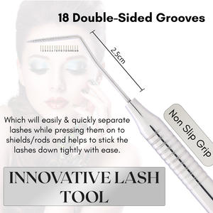 Herramienta Separadora de Pestañas y Cejas con Logotipo Personalizado, de Acero Inoxidable, Precisión Profesional, para Salón de Belleza - Product Image 4