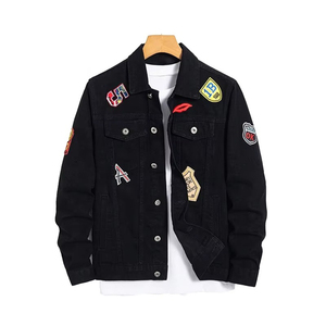 Veste en jean pour homme tendance, qualité supérieure, confortable, prix de gros, vente chaude, veste en jean à capuche pour homme - Product Image 1