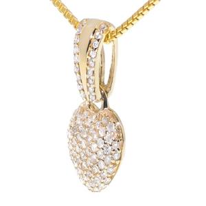 Colgante de corazón con diamantes de moissanita Collar de joyería de hip hop Encanto para mujer - Product Image 2