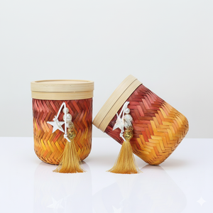 Exclusiva Cesta de Almacenamiento Artesanal para Ramadán y Eid, Hecha a Mano, Ecológica, Moderna, Circular, Decorativa, Personalizada para las Fiestas - Product Image 1