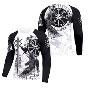 เสื้อรัดกล้ามเนื้อป้องกันแสงแดด UPF50+ ลายพรางสำหรับทุกเพศ แขนยาว ระบายอากาศได้ดี ผลิตจากโพลีเอสเตอร์ แห้งเร็ว น้ำหนักเบา สีสันปรับแต่งได้ - Product Image 1