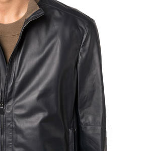 Produit OEM très vendu Meilleures vestes d'hiver en cuir mince pour hommes Conception personnalisée Veste en cuir pur Veste de moto pour hommes - Product Image 2