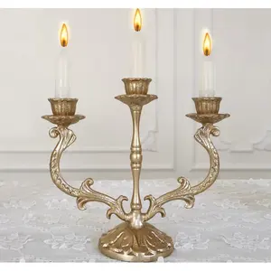 Grand Porte-Bougie de Luxe Moderne pour la Maison et l'Hôtellerie, Décoration Vintage pour Restaurant, Centre de Table Style Lanterne - Product Image 5