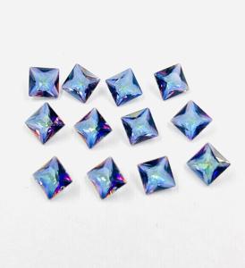 Topaze mystique carrée de haute qualité 9MM pierres précieuses en vrac pierres calibrées naturelles commande minimale 100 carats - Product Image 6