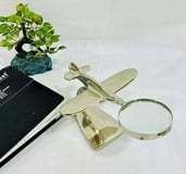 "SkyWings <b>Magnifier</b> Airplane Showpiece - Elegant Aviation Decor with Built-In <b>Magnifying</b> <b>Glass</b> for Detail Lovers" - Product Image 3
