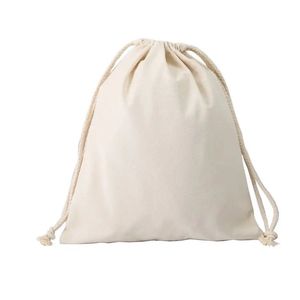 Bolsas de Algodón 100% Puro con Cordón, Bolsitas de Tela Reutilizables para Envolver Regalos, Almacenamiento de Viaje, Organizador Diario Multiusos, Suministro al por Mayor - Product Image 2