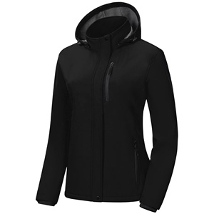 Veste Softshell Femme en Gros – Légère, Imperméable, Doublée Polaire, à Capuche, Coupe-Vent Chaud - Product Image 4