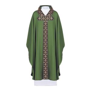 Chasuble unisexe élégante pour célébrant, robe de prêtre/clergé, vêtements de messe de l'église catholique, techniques d'impression brodée, taille personnalisée - Product Image 3