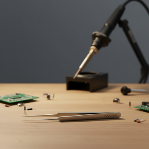 Pince à épiler droite de haute précision Facom à pointe nette - Product Image 3