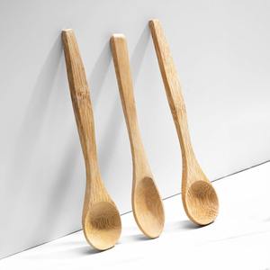 Ensemble de cuillères en bambou mignon pour la vaisselle meilleur choix cadeaux pour la maison cuillères de service naturelles de qualité supérieure - Product Image 6