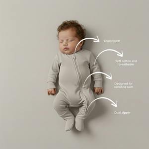 Mameluco para Bebé, Algodón Suave para la Piel, Ropa Cómoda para Bebés para Uso Diario - Product Image 4