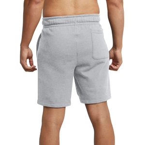 Short uni pour hommes Vêtements de sport d'entraînement Short de survêtement personnalisé en coton de couleur unie Short brodé en 3D en molleton pour hommes - Product Image 4