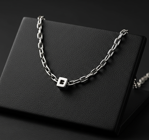 Collar de cadena de eslabones minimalista de plata 925 de alta calidad con colgante, nuevo diseño, rodio dorado, regalo de uso diario para hombres - Product Image 5