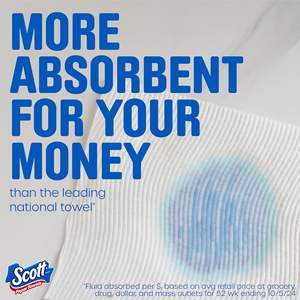 Scott <b>Paper</b> <b>Towels</b>, Choose-A-Sheet, 6 Double <b>Rolls</b> = 12 Regular <b>Rolls</b> (100 Sheets Per <b>Roll</b>) - Product Image 5