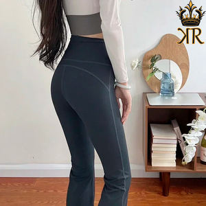Yoga Legging classique Flare pantalon femmes collants de sport Fit pantalon taille haute Fitness porter Yoga Flare pantalon - Product Image 5