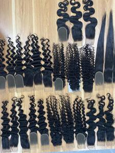 Extensions de cheveux de trame de cheveux humains vietnamiens doublement étirés birmans de haute qualité, cheveux noirs naturels de courte longueur - Product Image 4