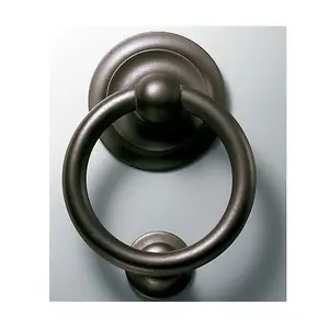 Round Ring Door Knocker Alumínio Personalizado Em Forma Clássica Porta Knocker Decorativo Metal Latão Porta Knocker Para Venda